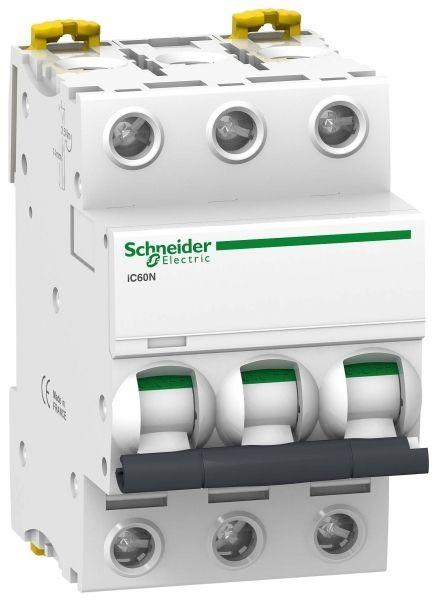 Автоматический выключатель Schneider Electric 3п D 63А 6кА Acti9 iC60N  A9F75363