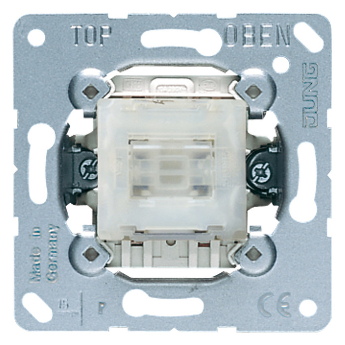 Механизм выключателя 1-клавишного двухполюсного Jung коллекции JUNG, 502TU