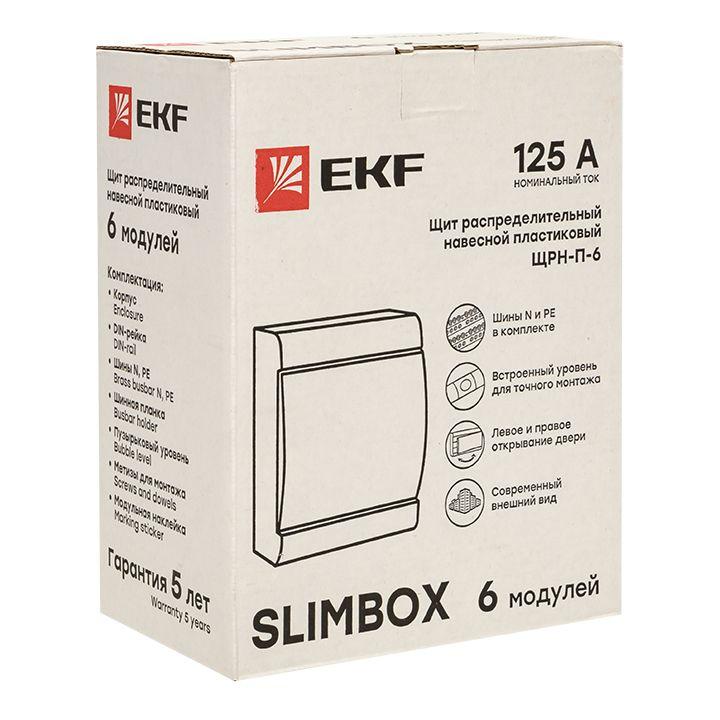 Щит ЩРН-П-6 "SlimBox" IP41 бел. дверца PROxima EKF sb-n-6w