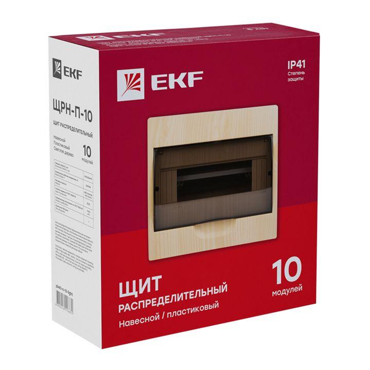 Щит ЩРН-П-10 IP41 светлое дерево PROxima EKF pb40-n-10-light